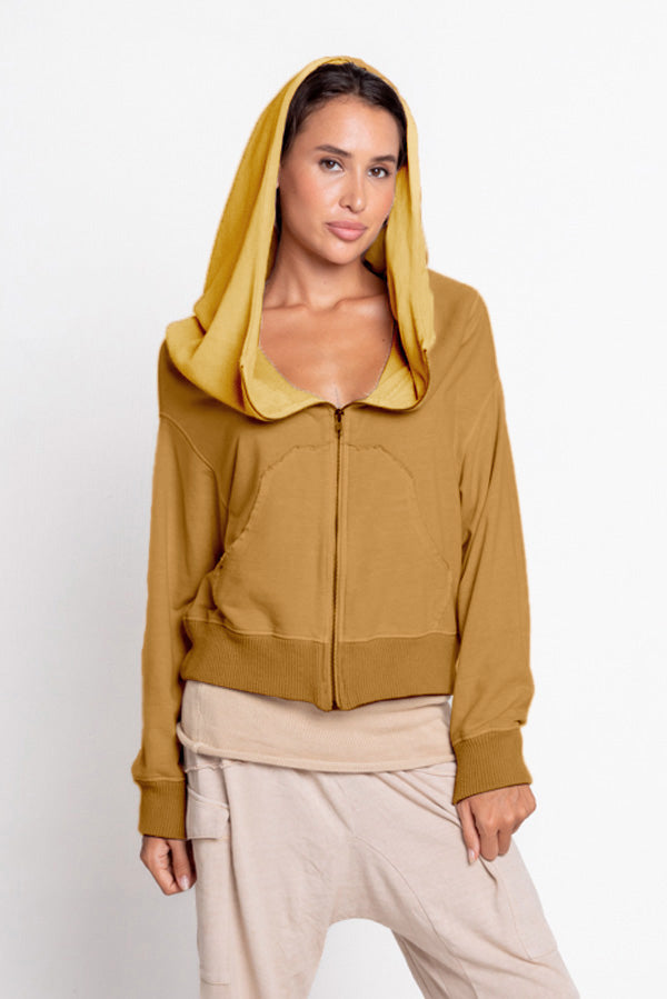 Knitted Hoodie Jacket