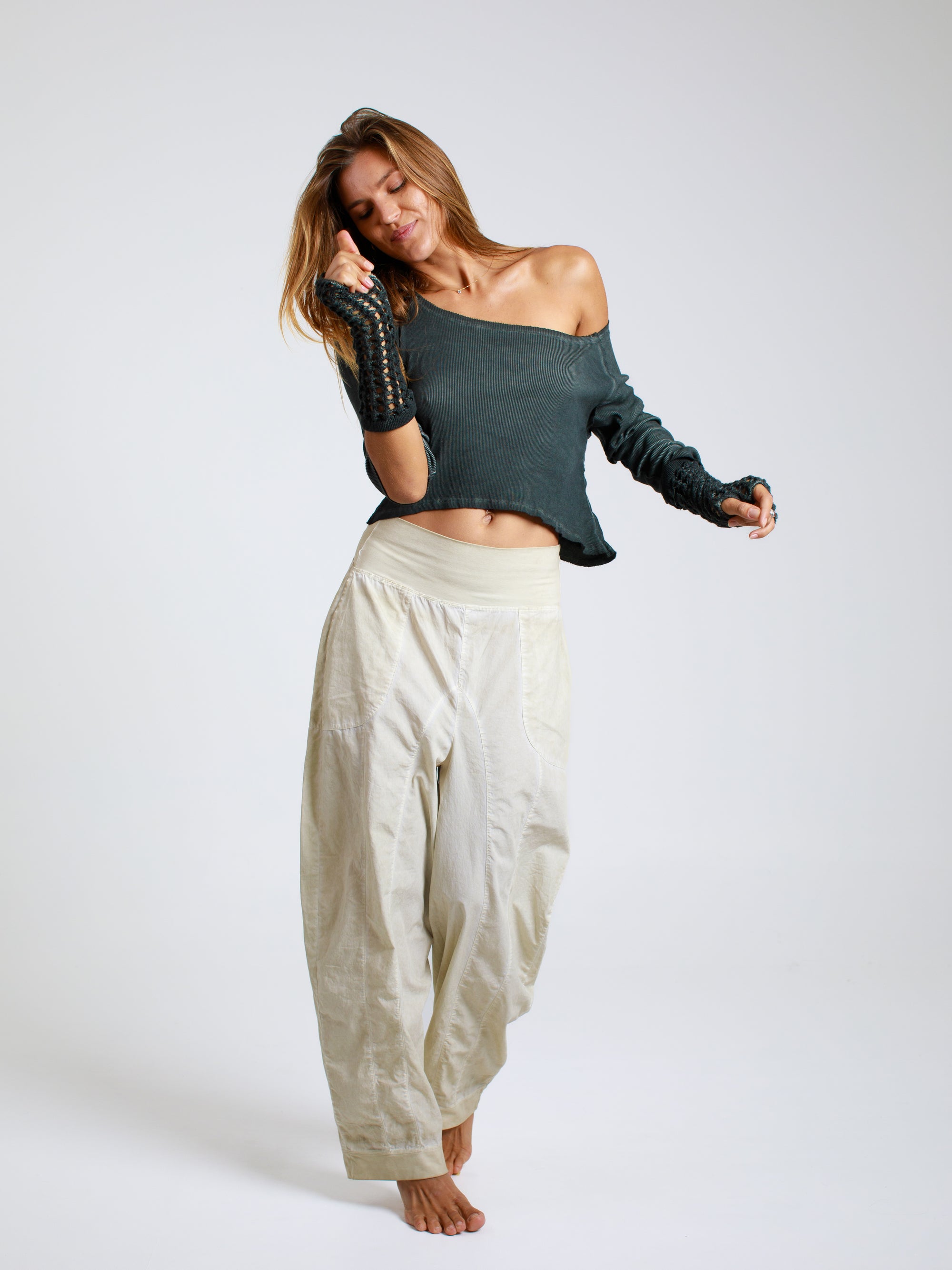 Oversized Poplin Pants