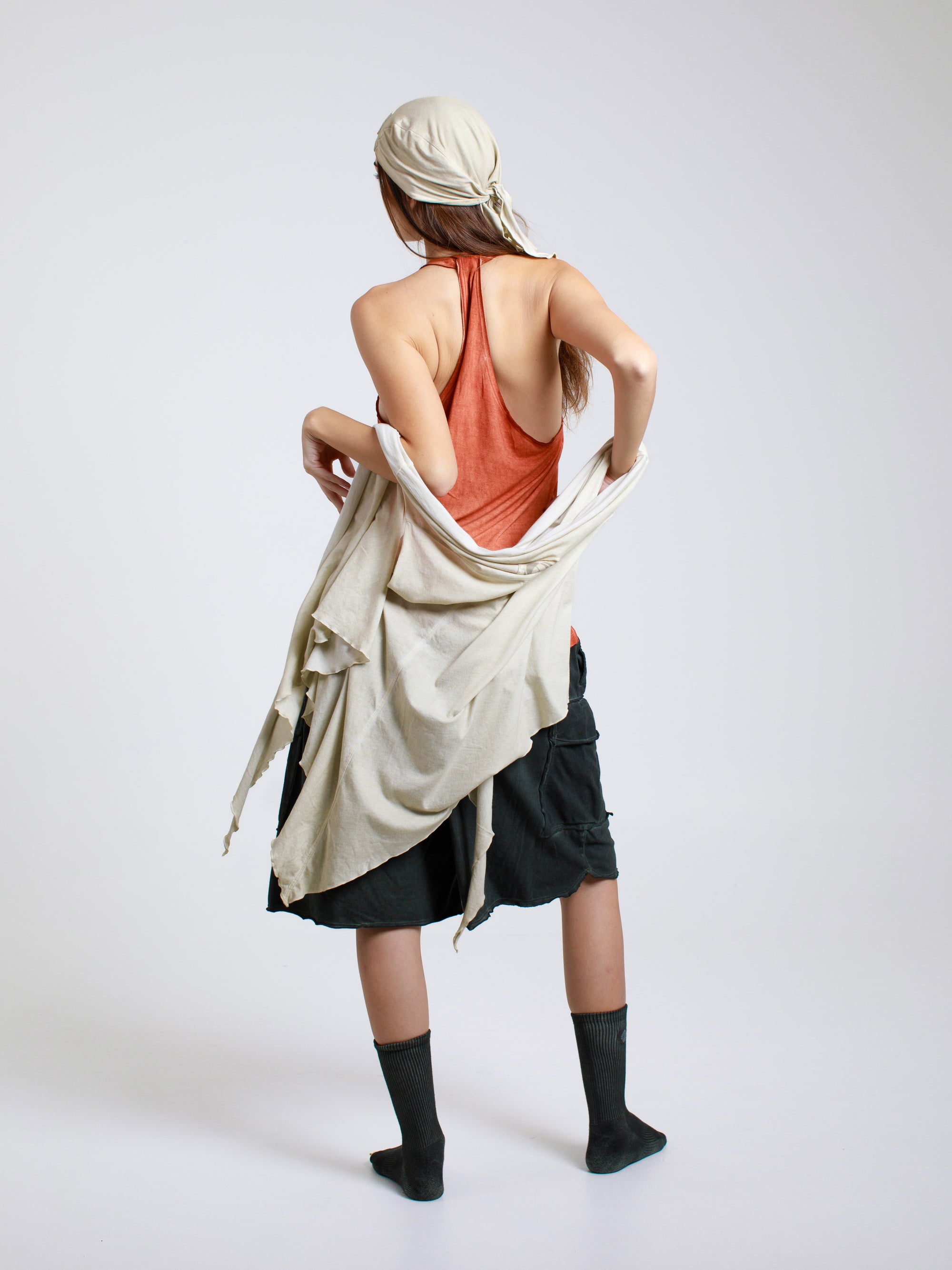Back-Pleat Tank Top