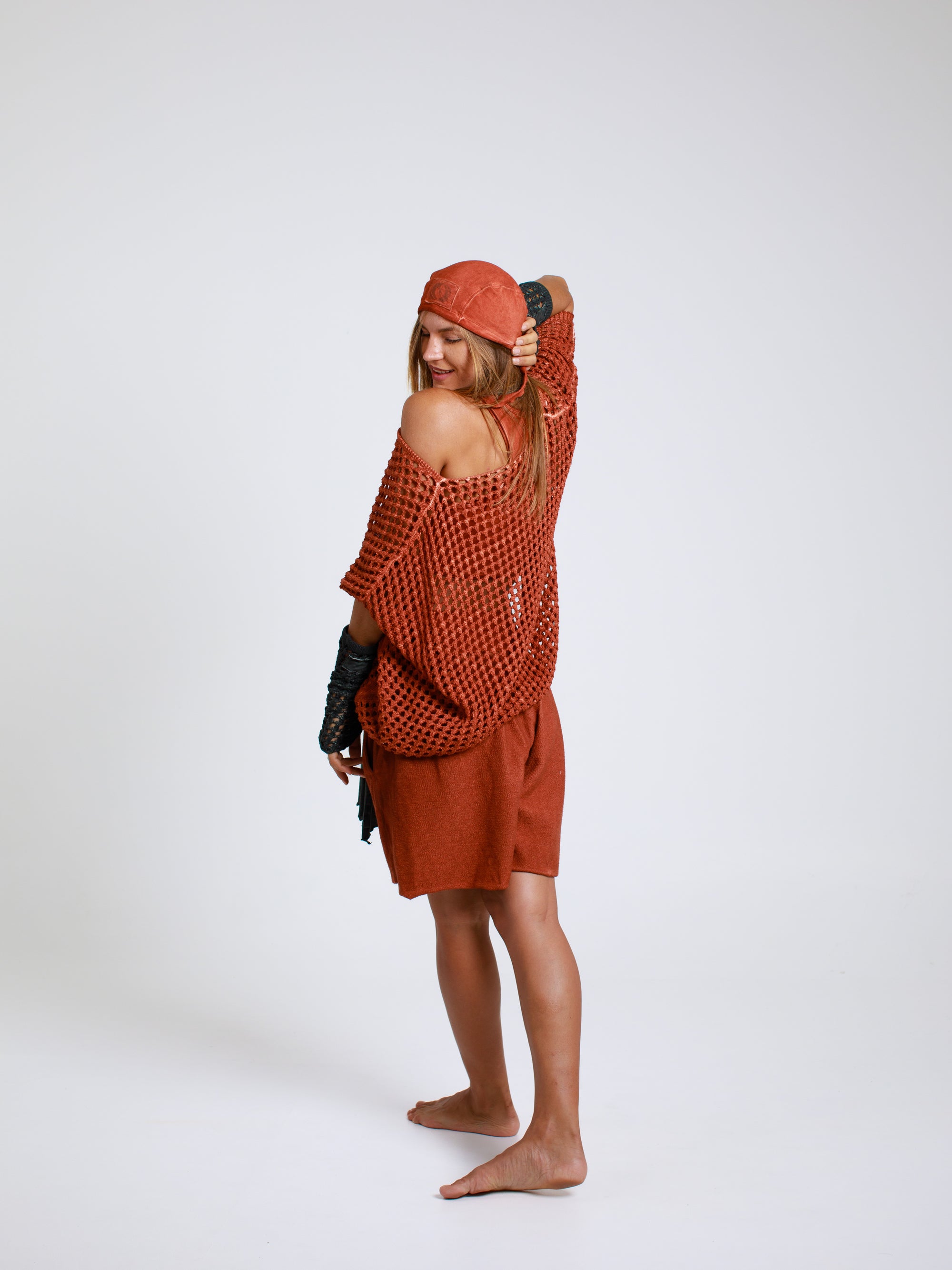 V-Knit Cotton Sweater
