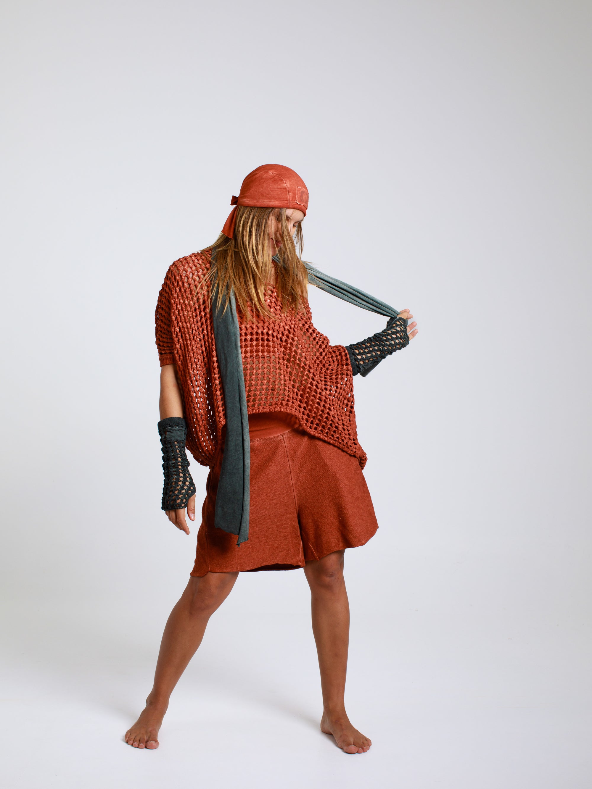 V-Knit Cotton Sweater