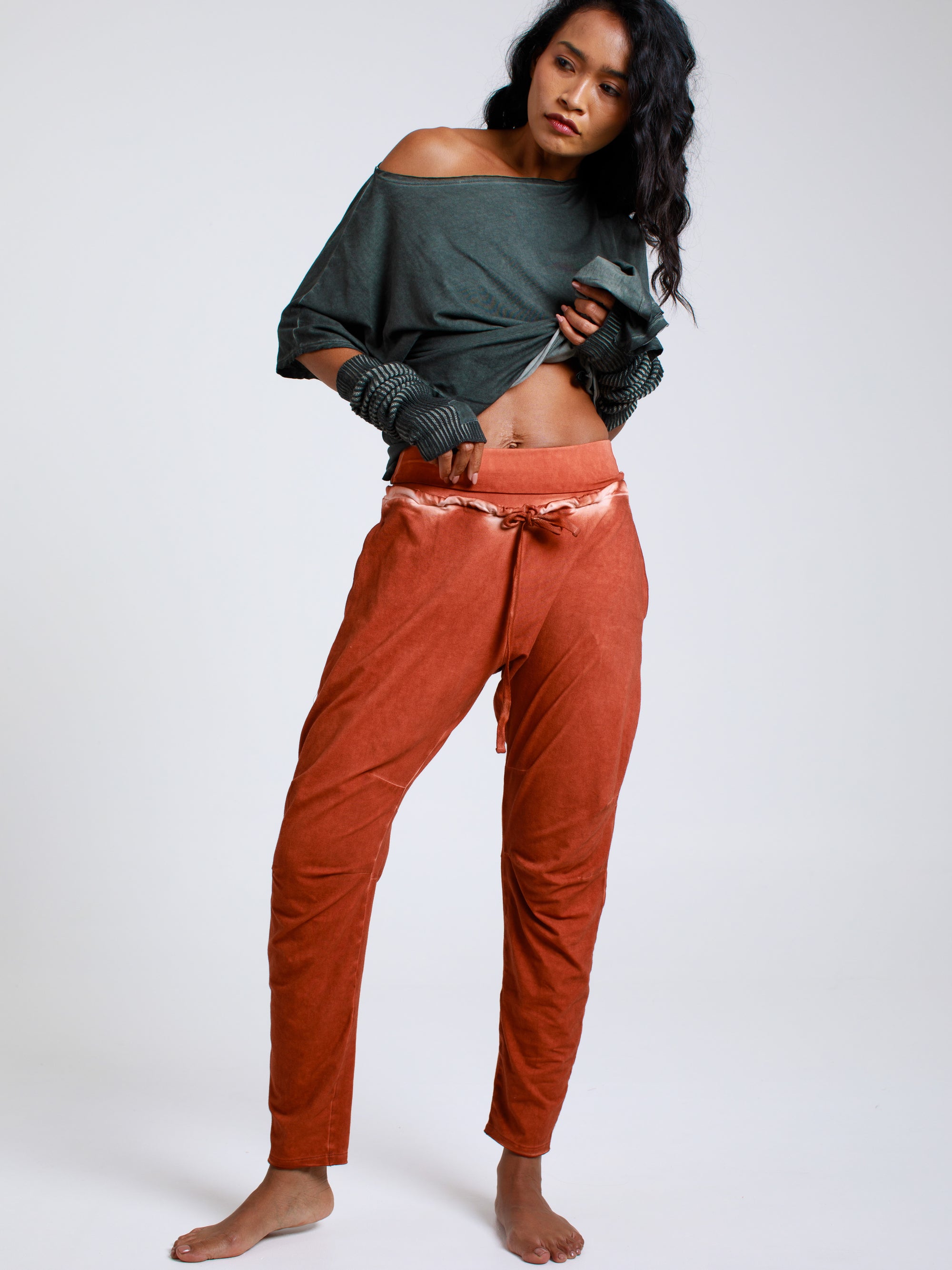 Slim-Fit Drawstring Pants