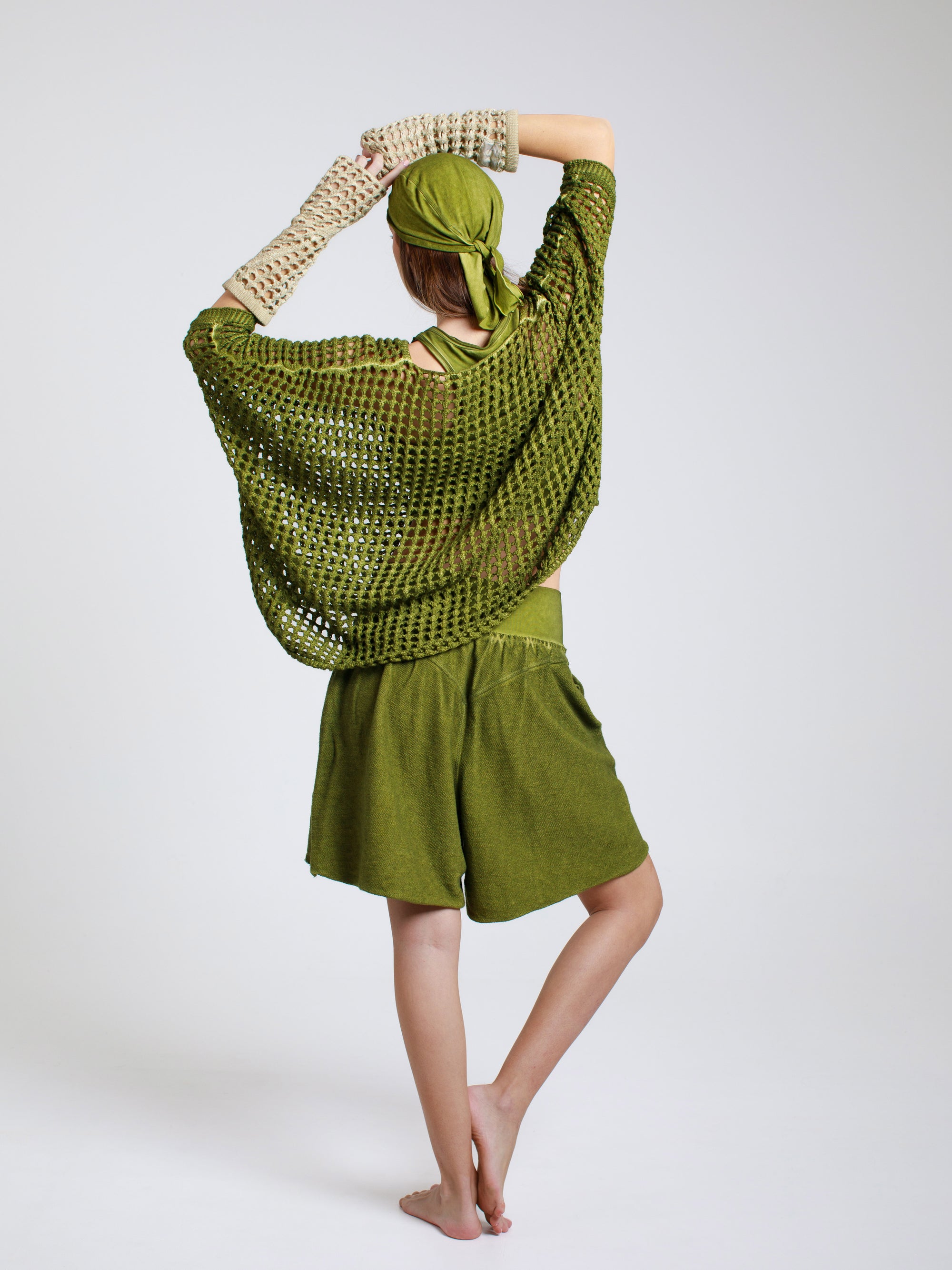 V-Knit Cotton Sweater