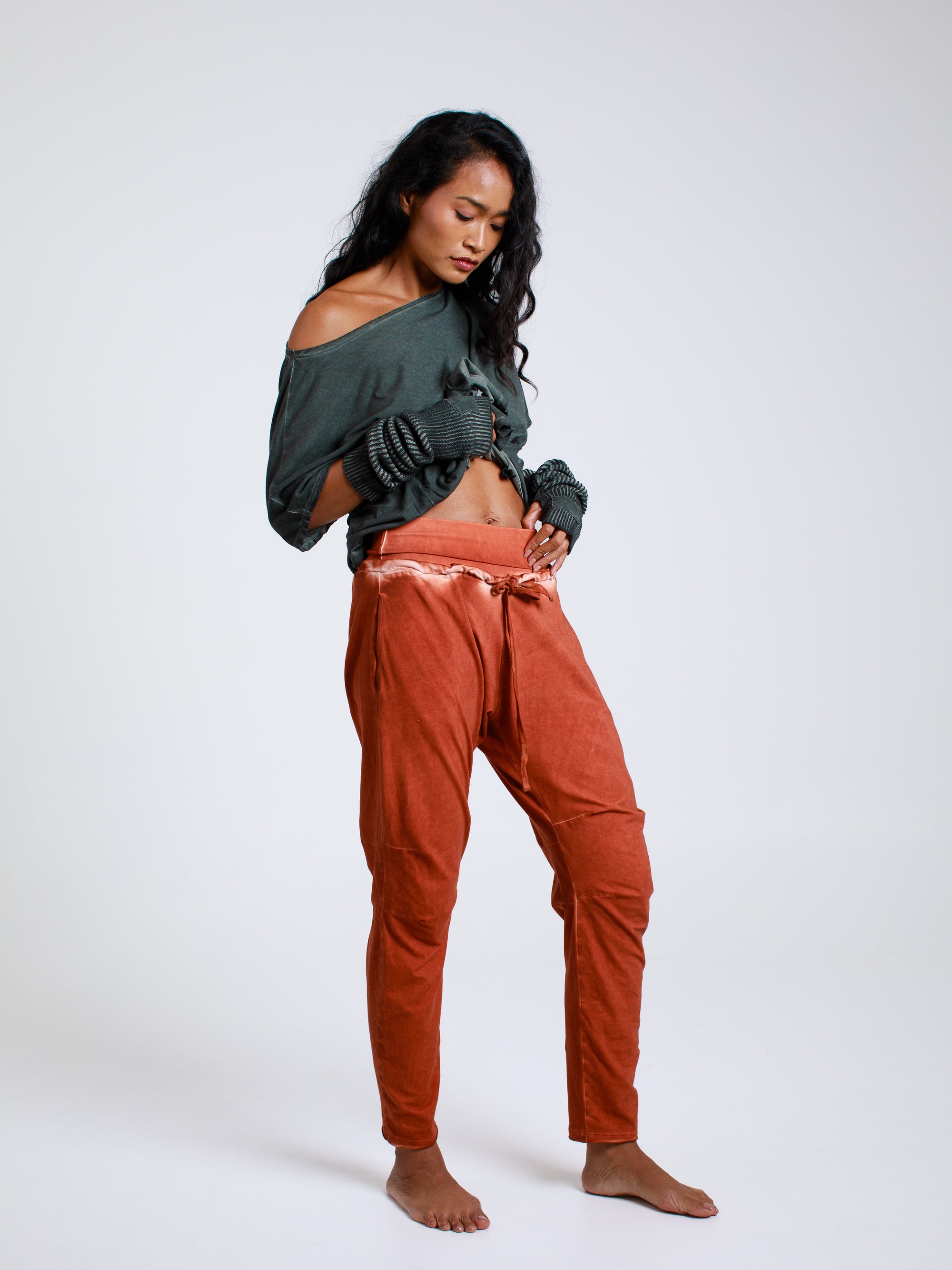 Slim-Fit Drawstring Pants