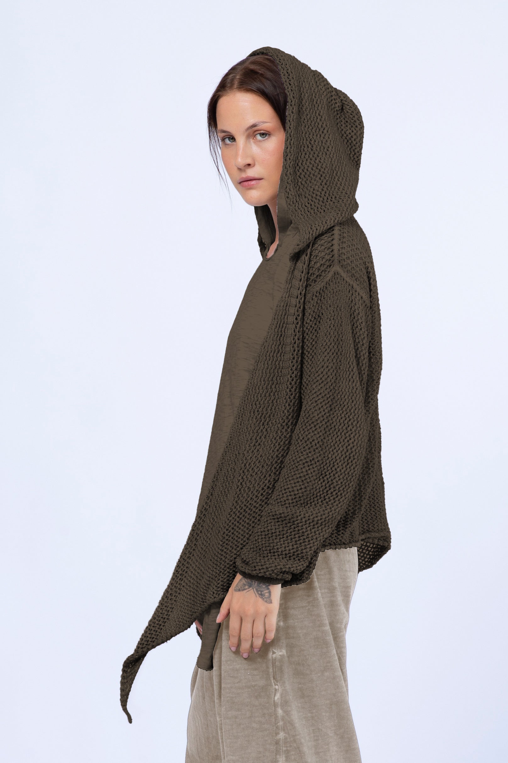 Knitwear Hoodie Blouse
