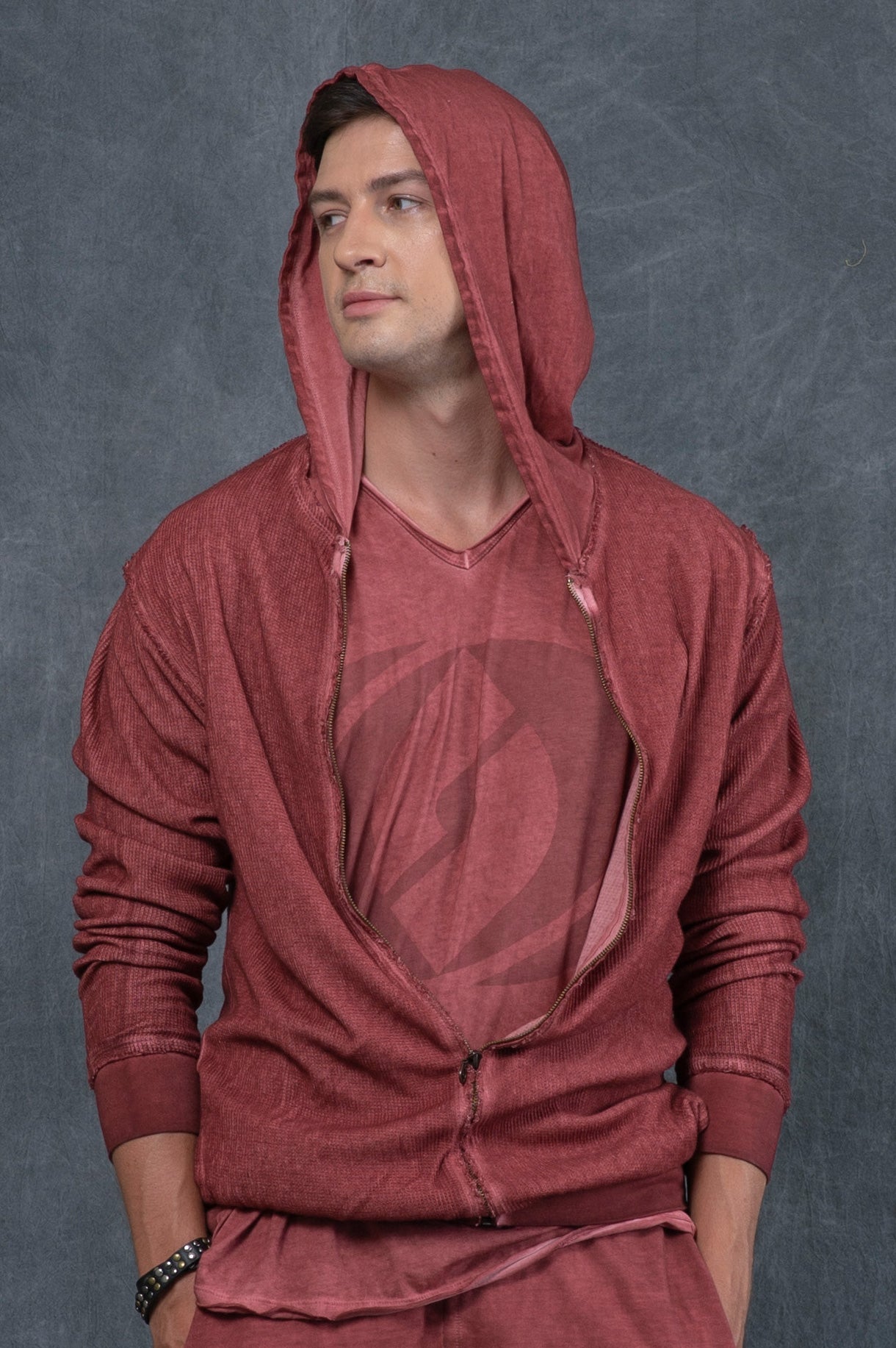 Double Waffle Hoodie Jacket