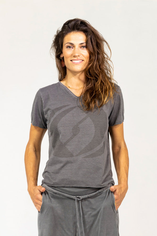 V Neck Logo T-Shirt