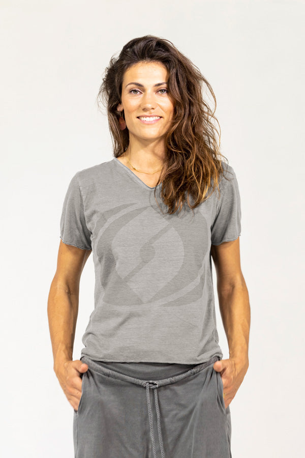 V Neck Logo T-Shirt