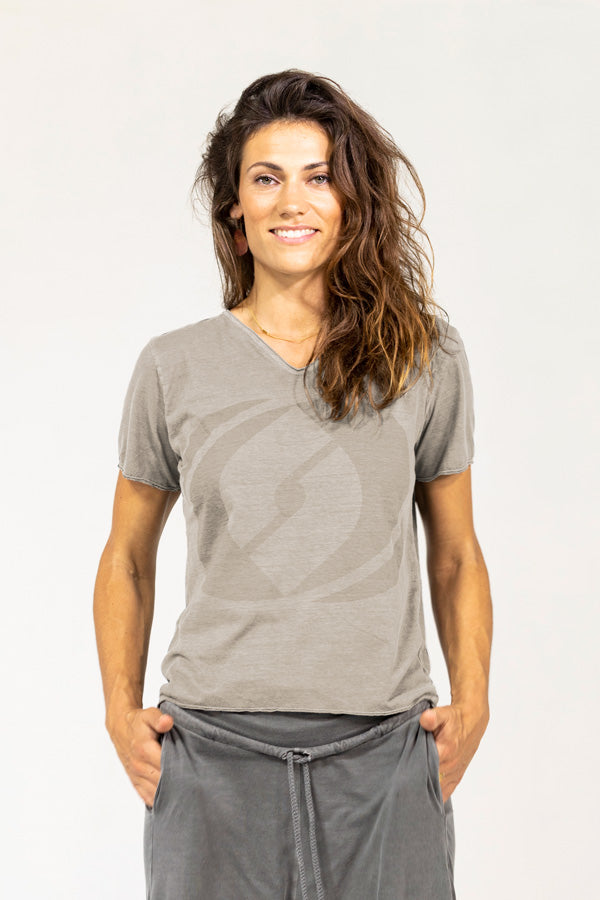 V Neck Logo T-Shirt