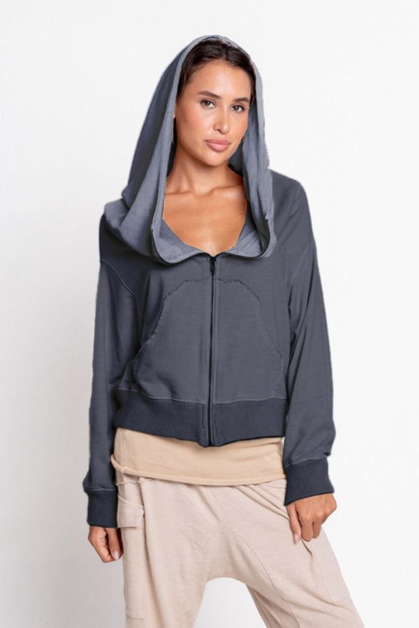 Knitted Hoodie Jacket