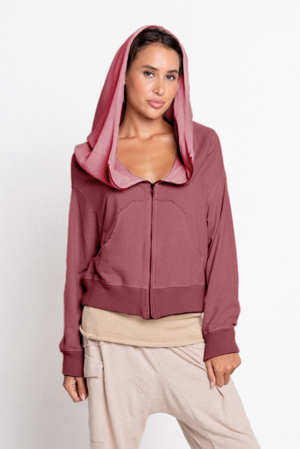 Knitted Hoodie Jacket