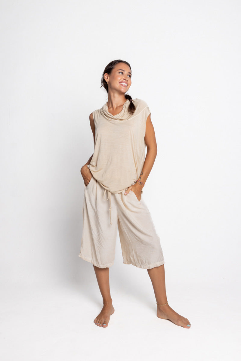 Rayon Satin Bermuda