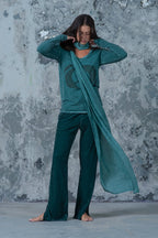 Velour Flare Pants