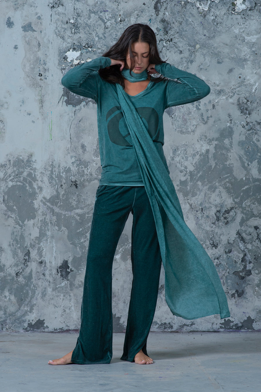 Velour Flare Pants