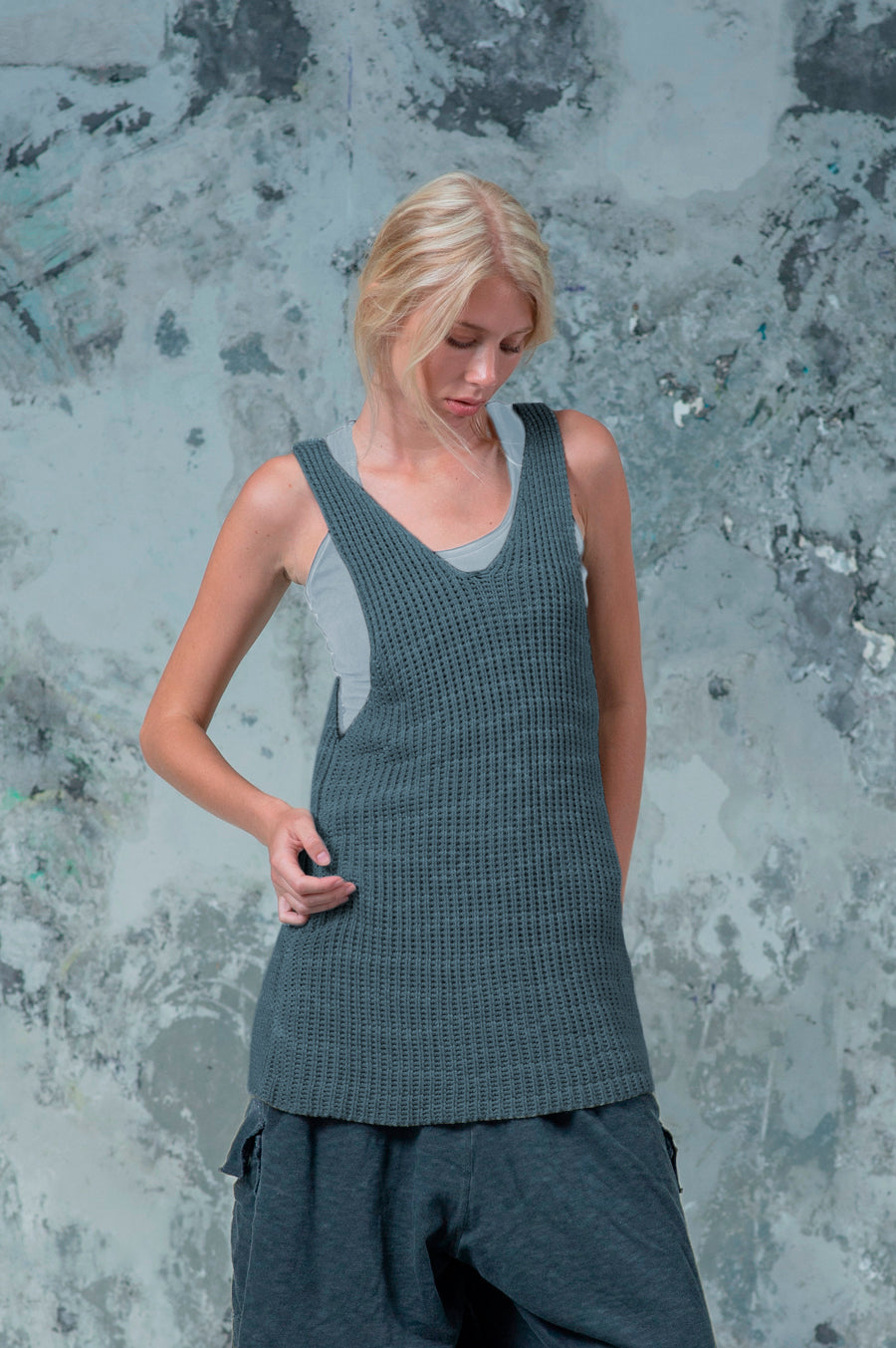 Knitted Singlet Top