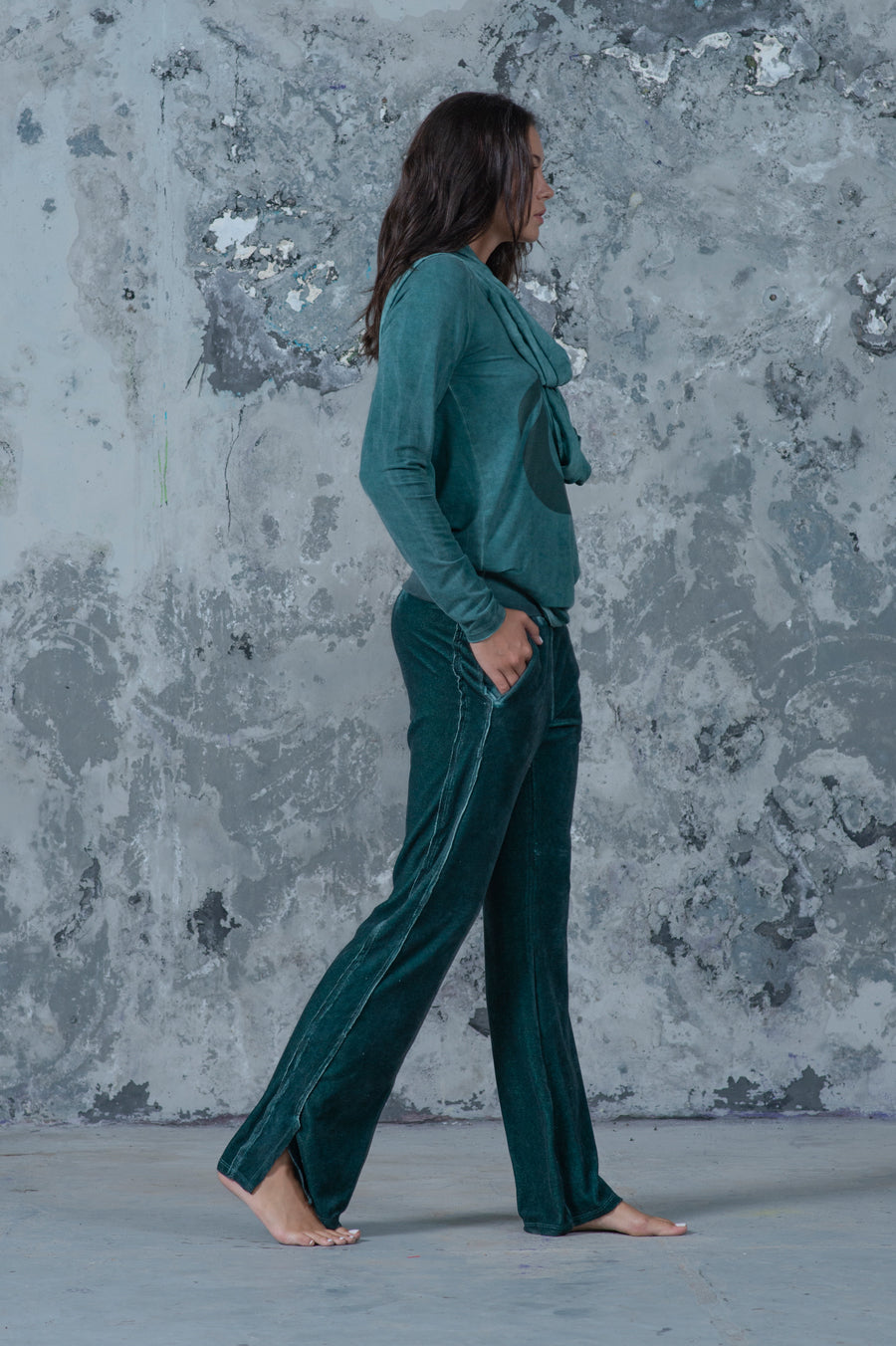 Velour Flare Pants