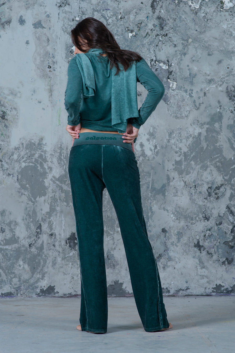 Velour Flare Pants