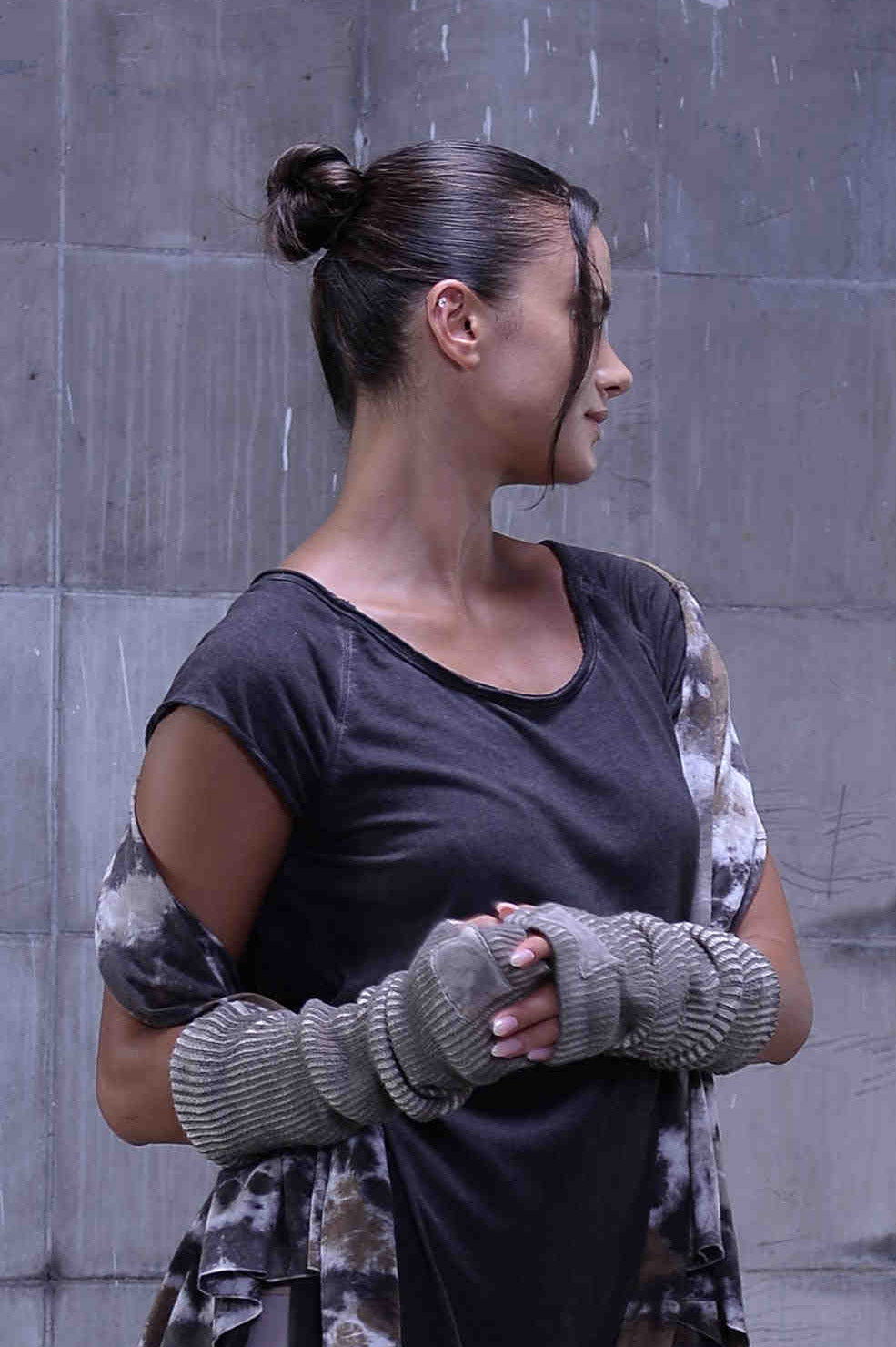 Rib Knit-Gloves
