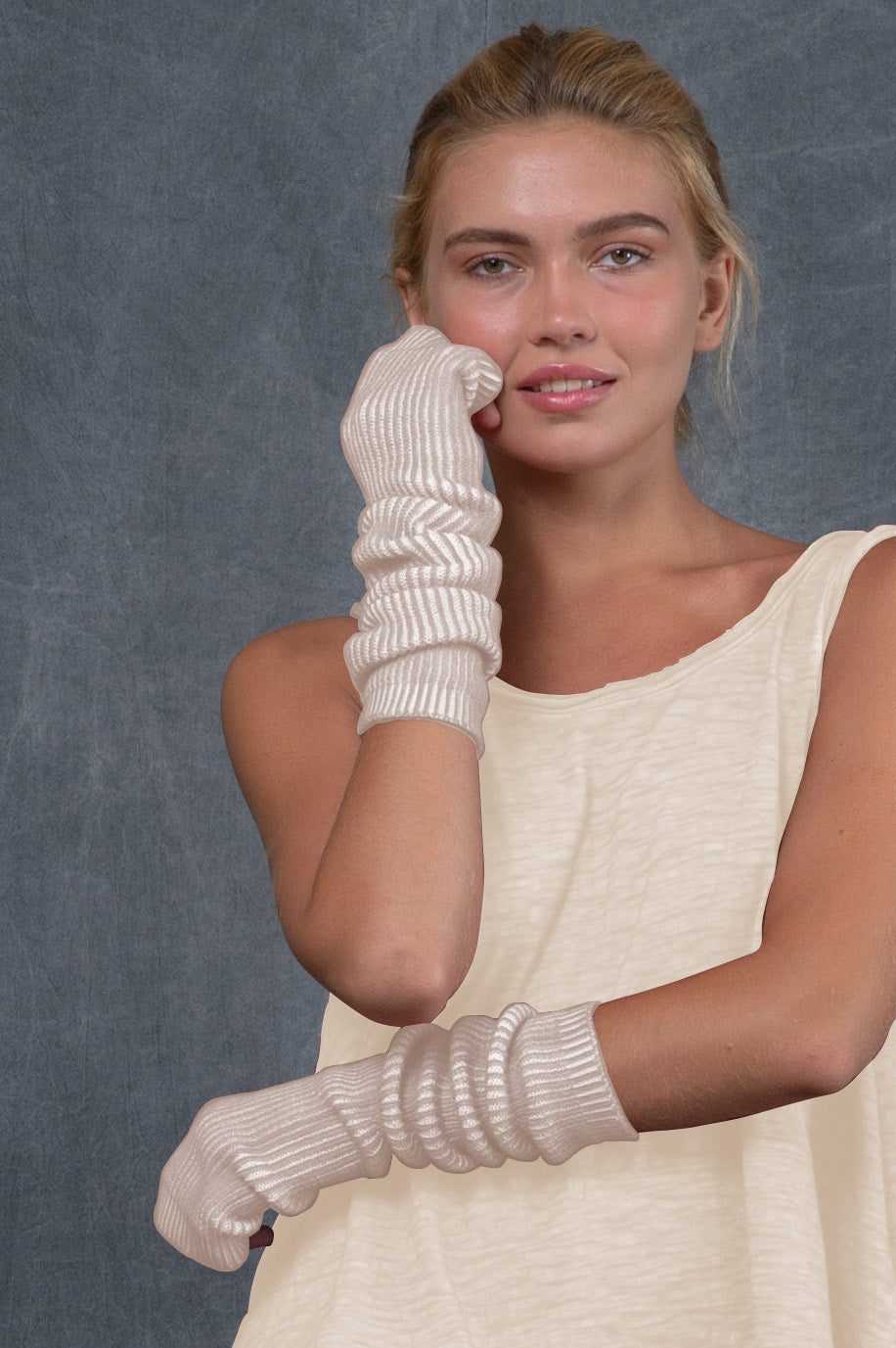 Rib Knit-gloves