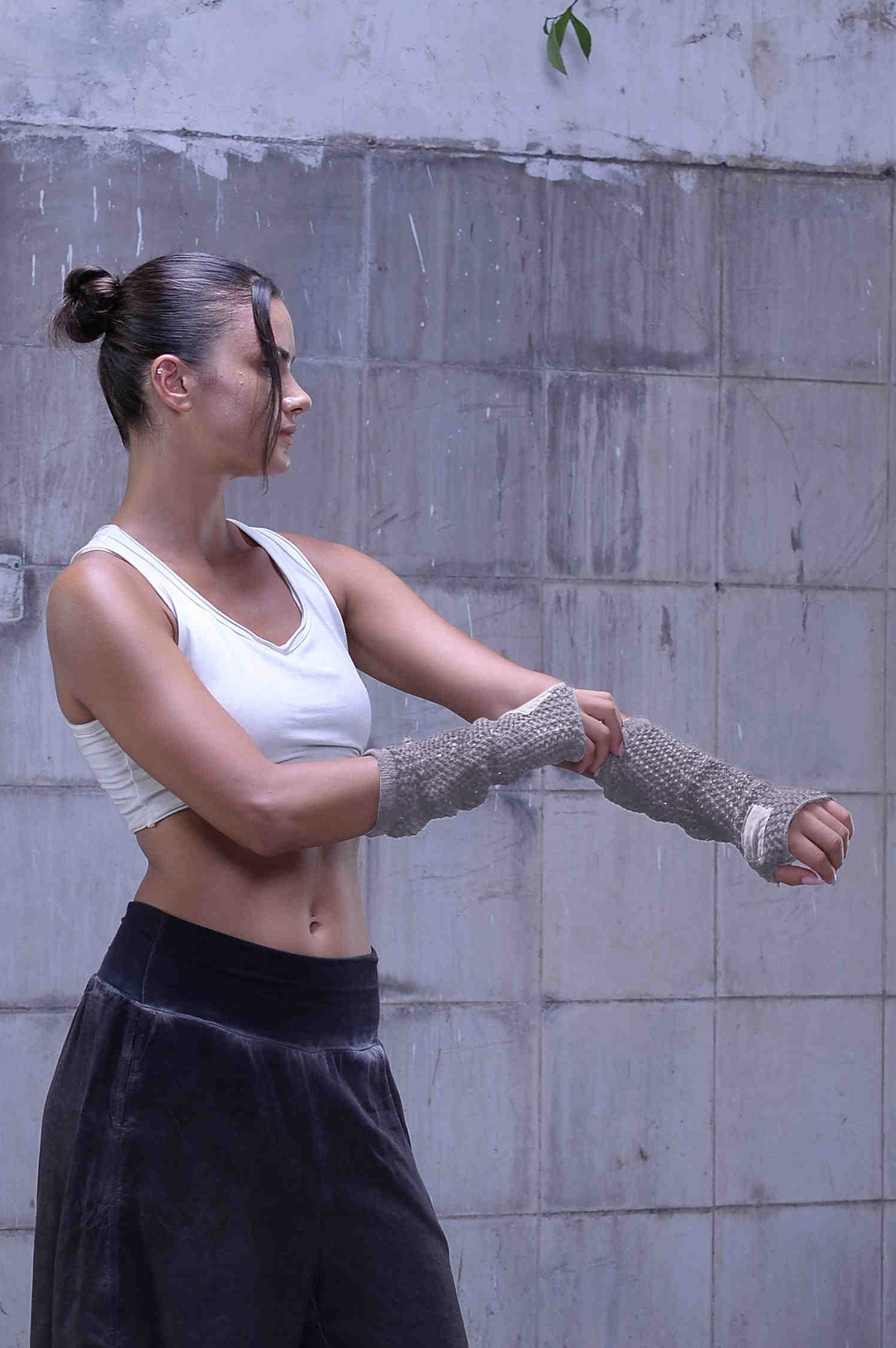Net Knit-Gloves