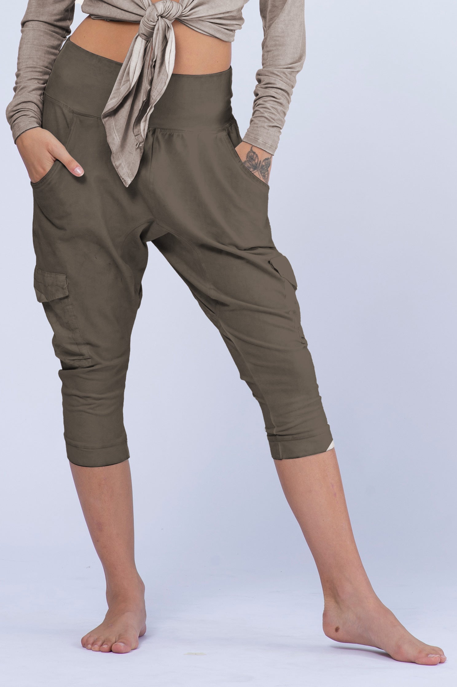 Capri Low Crotch Pants