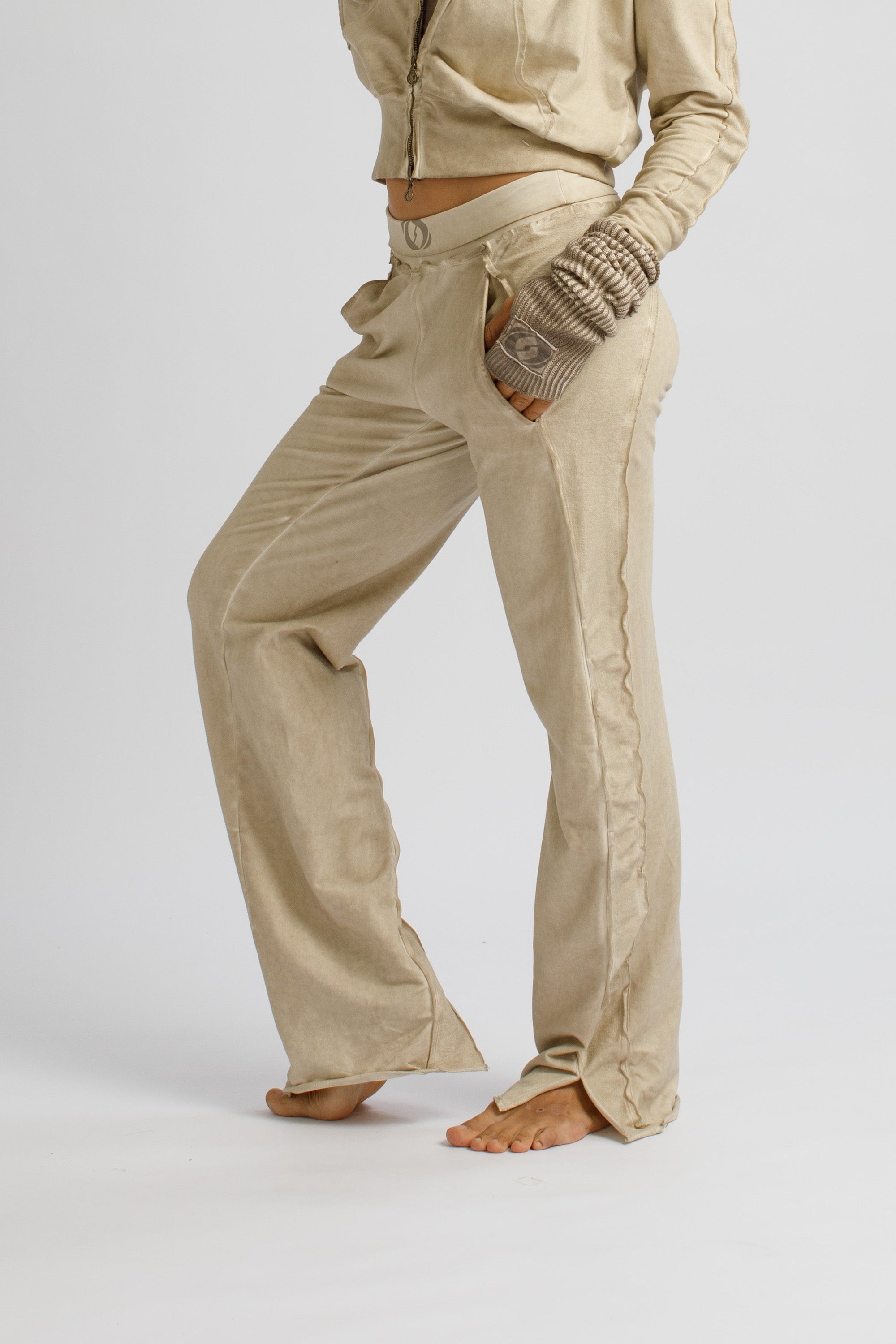 Side-Stripe Flare Pants