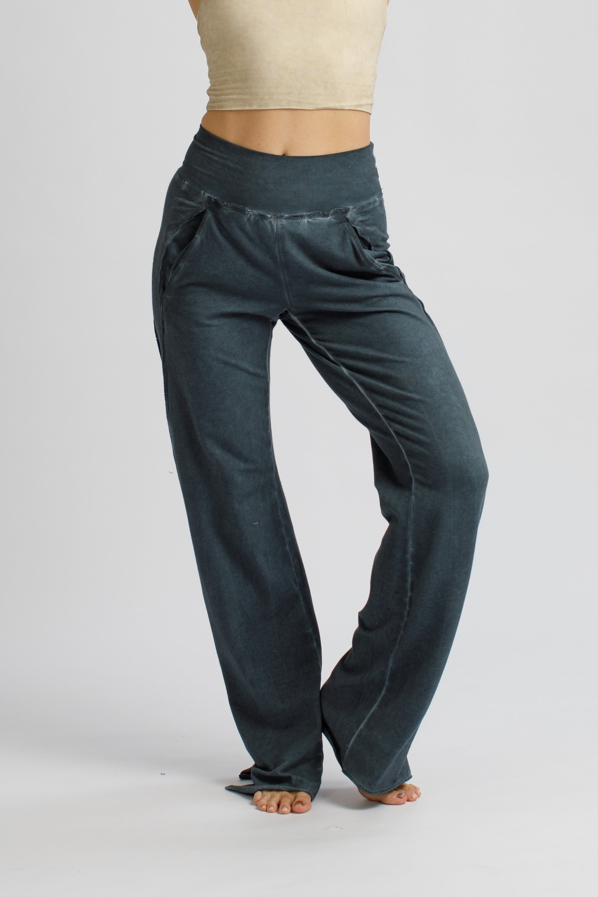 Side-Stripe Flare Pants