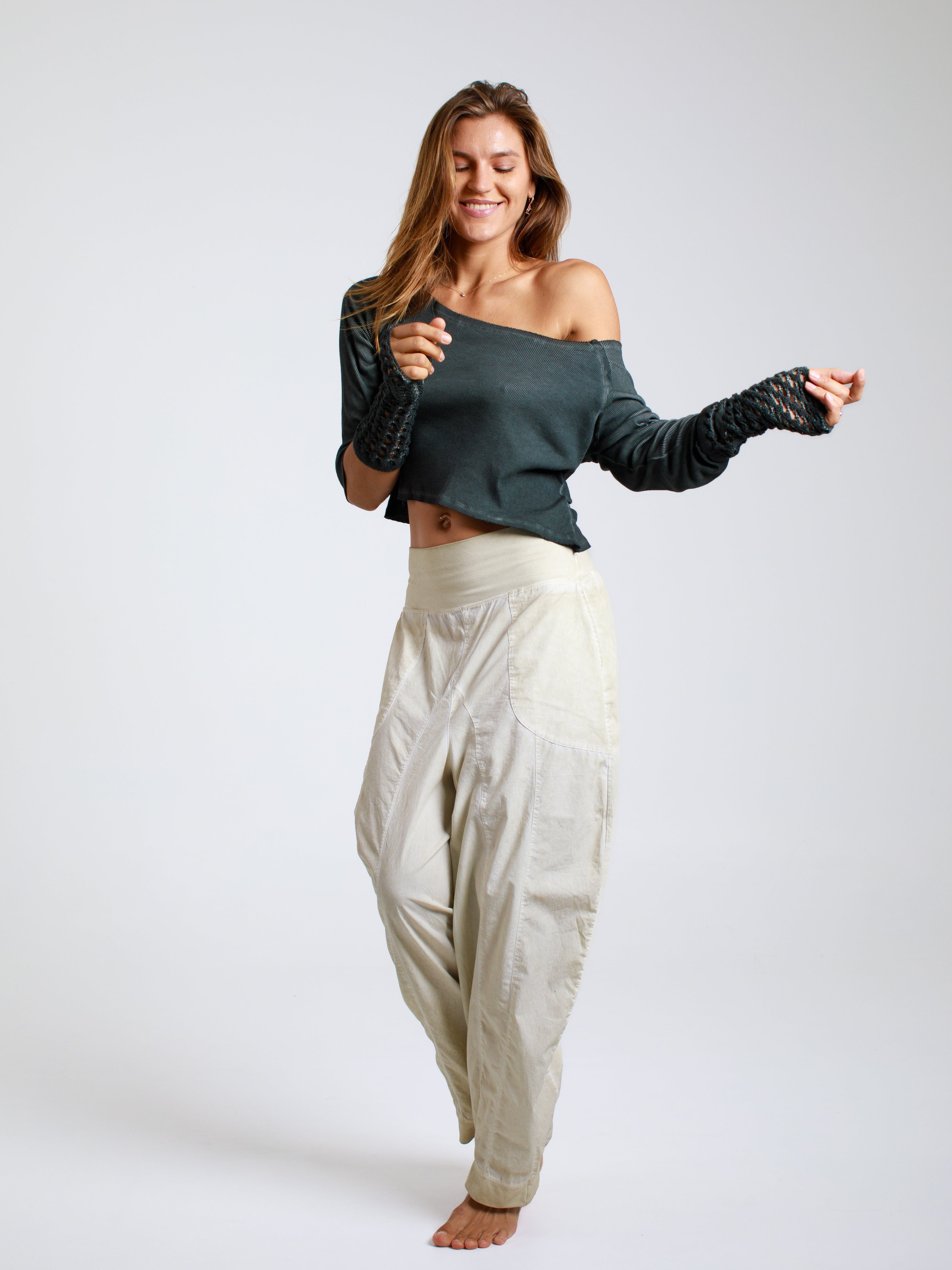 SALSATION サルセーション Poplin Pants ダークグリーン M SALSATION サルセーション Poplin Pants ダークグリーン M