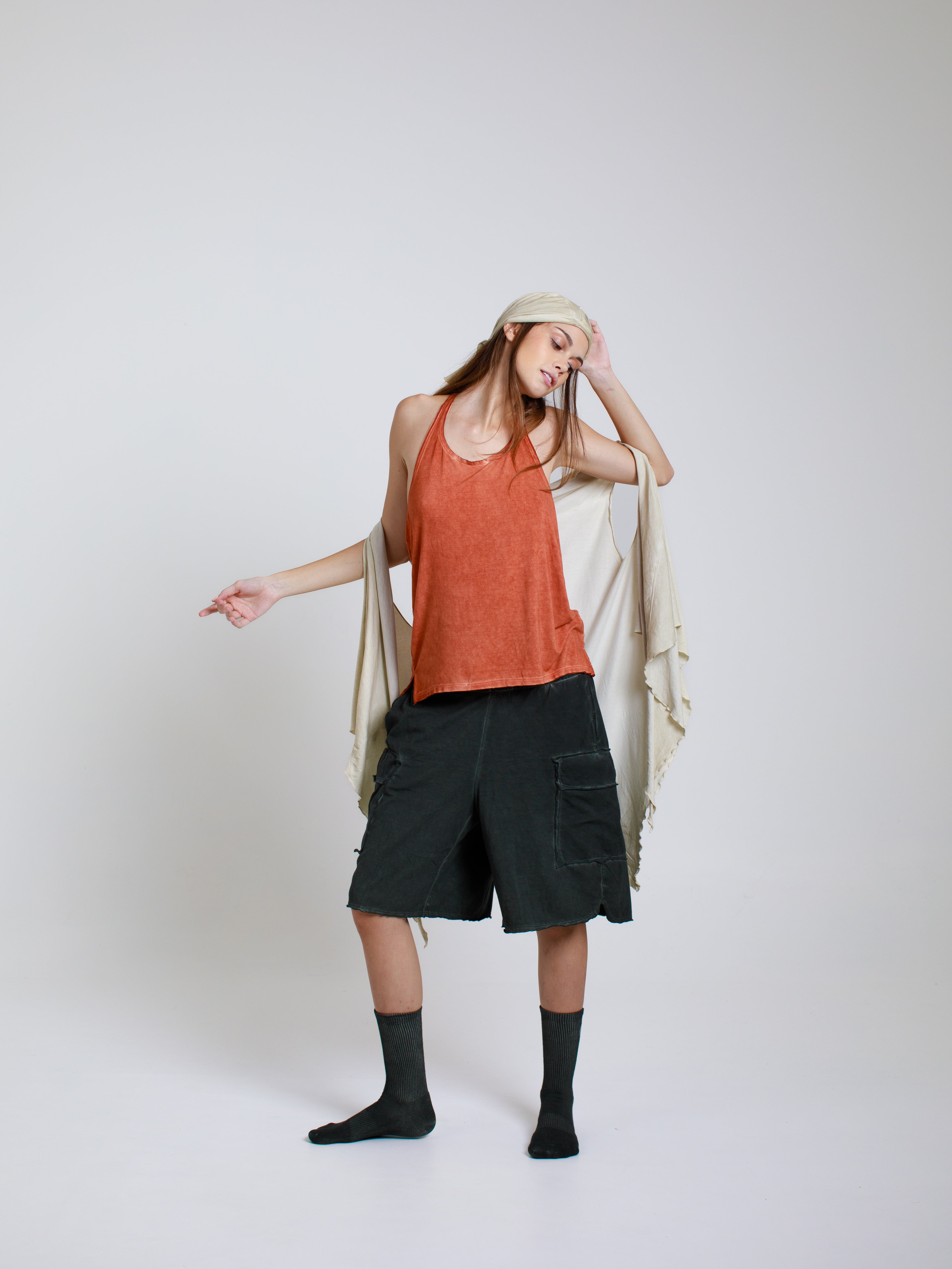 新作サルセーション　Back Pleat Tank Top Back-Pleat Tank Top – Salsation Limited