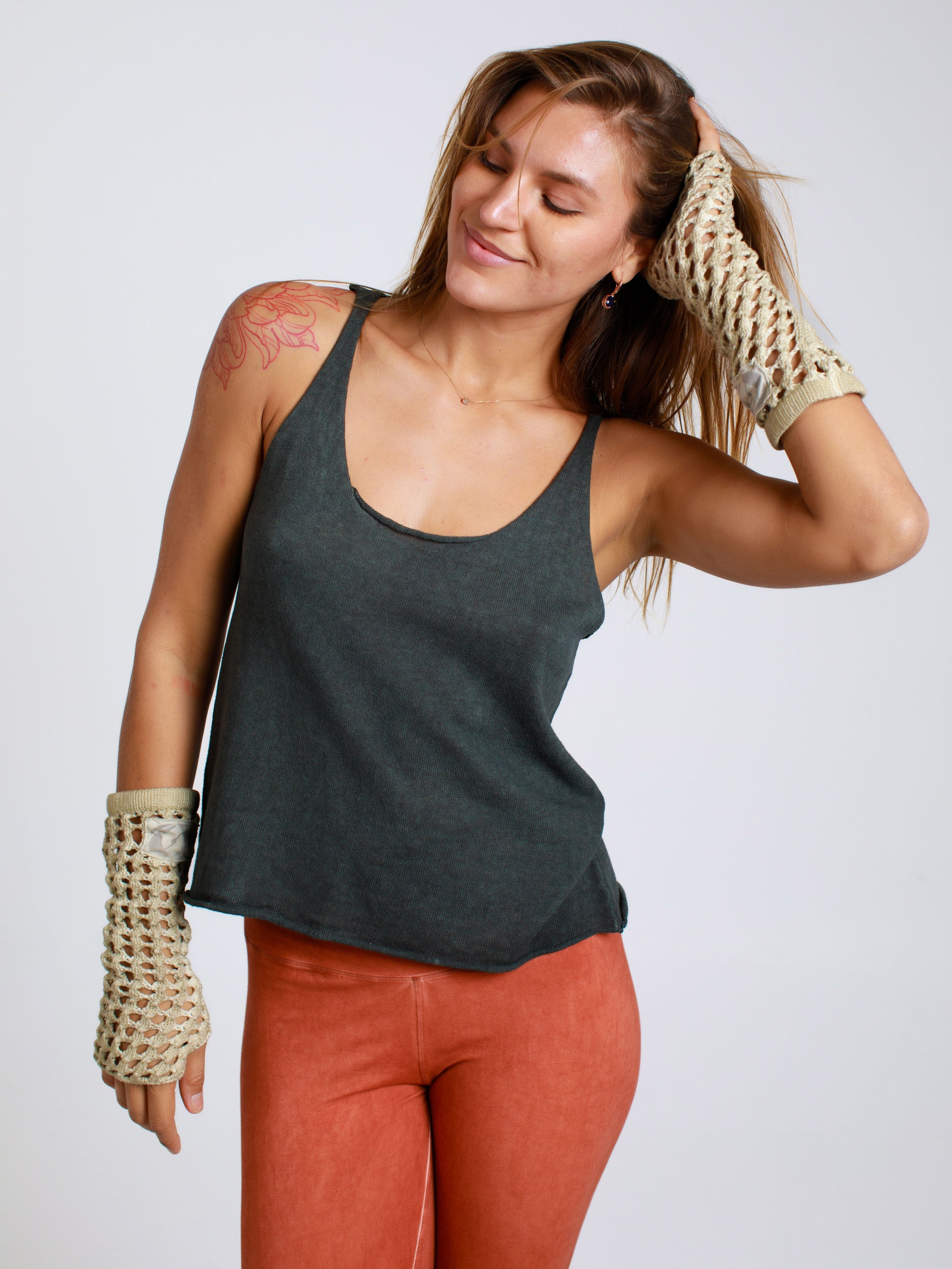 Net Knit-Gloves