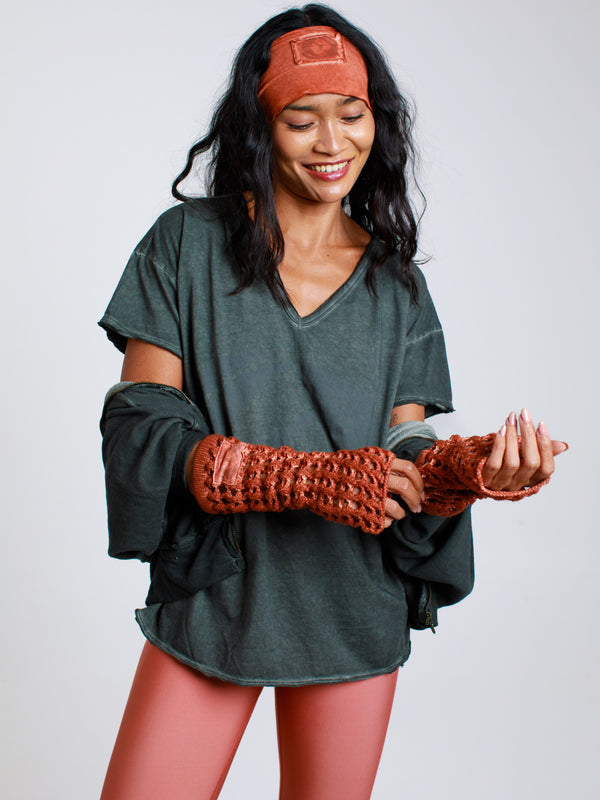 Net Knit-Gloves