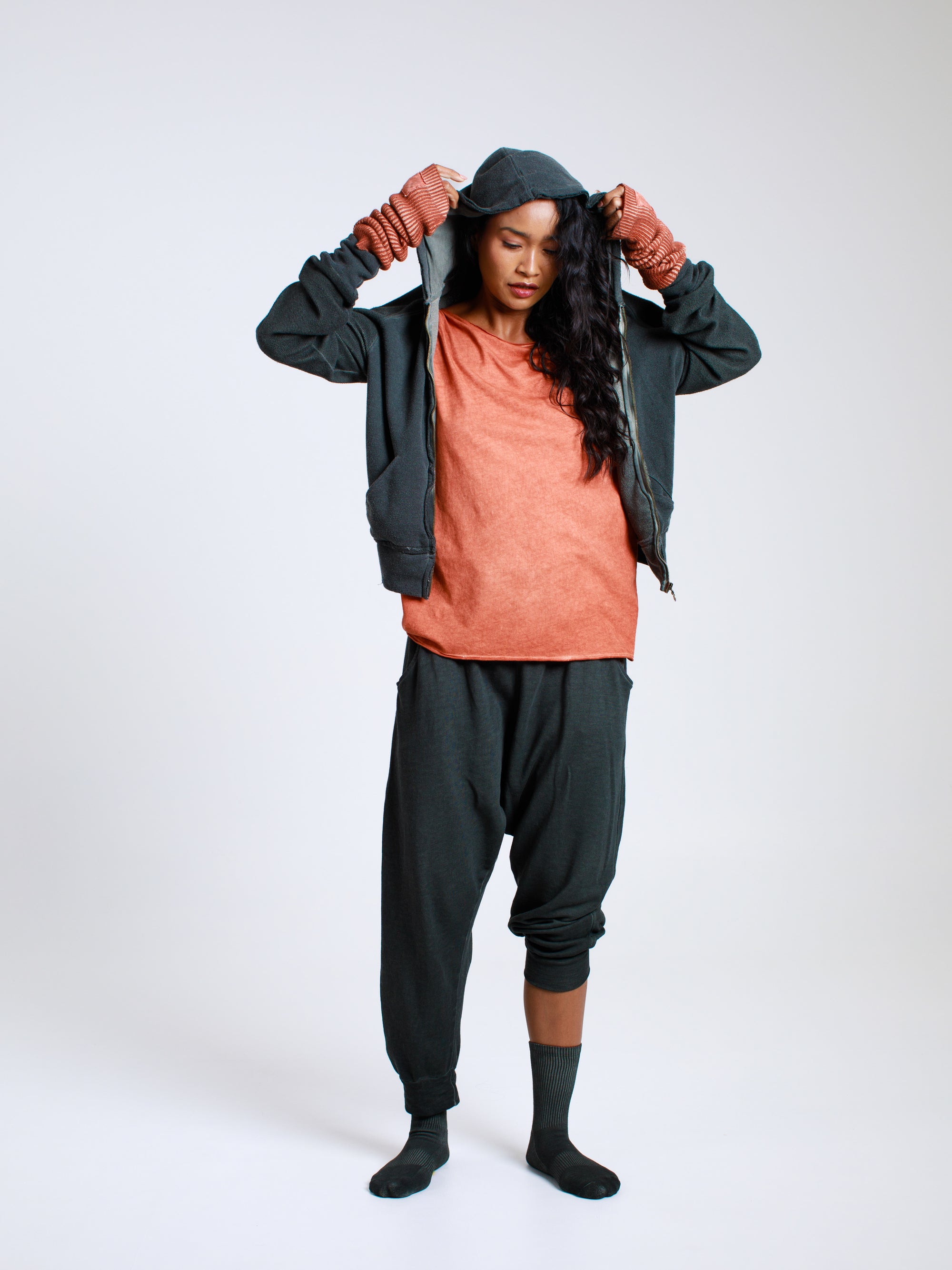 Raglan Zip Hoodie