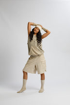 Dual-Faced Sleeveless Hoodie