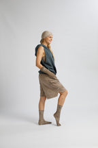 Dual-Faced Sleeveless Hoodie