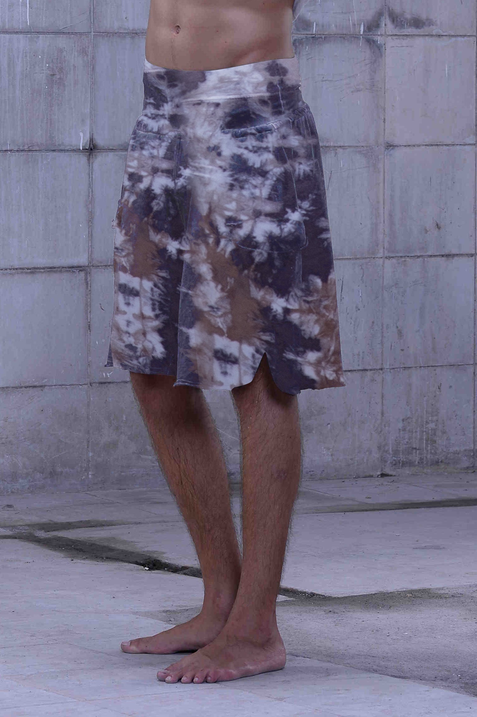 Unisex tie-dye shorts
