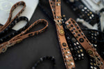 Leather Bracelet with Mixed Studs