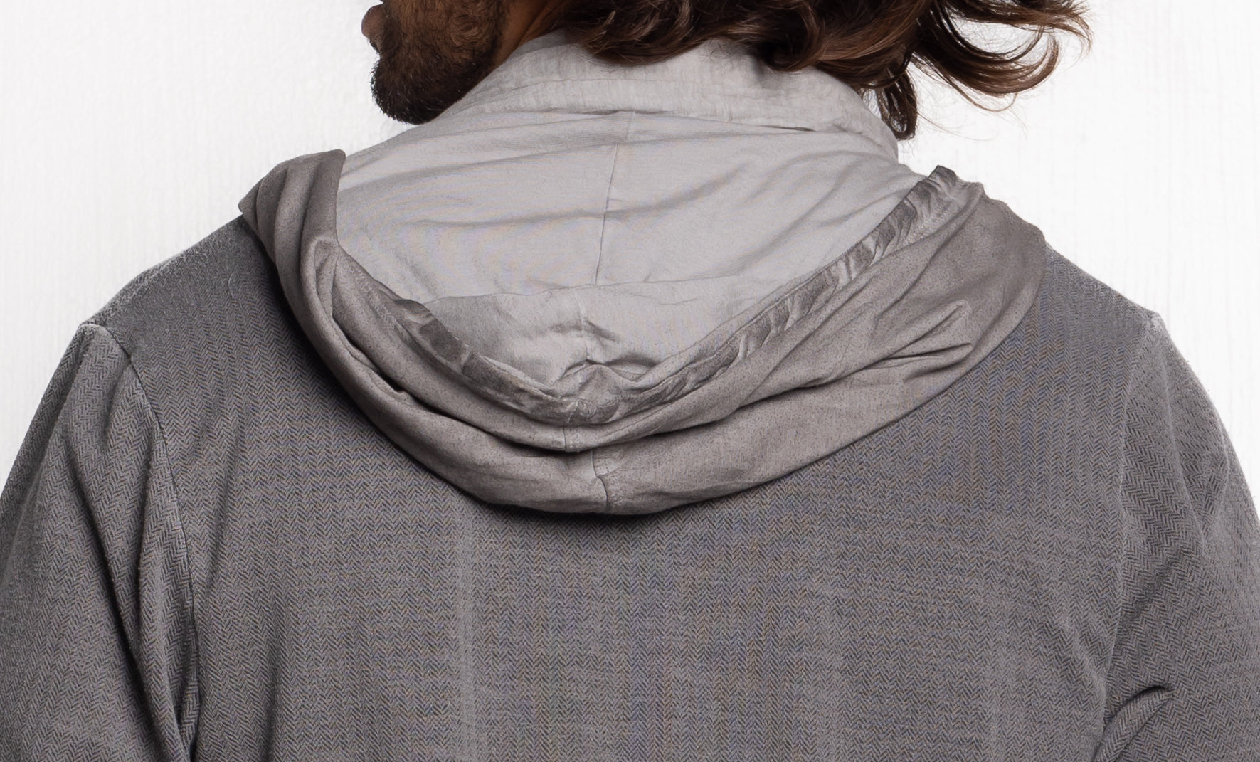Herringbone Hooded Jacket