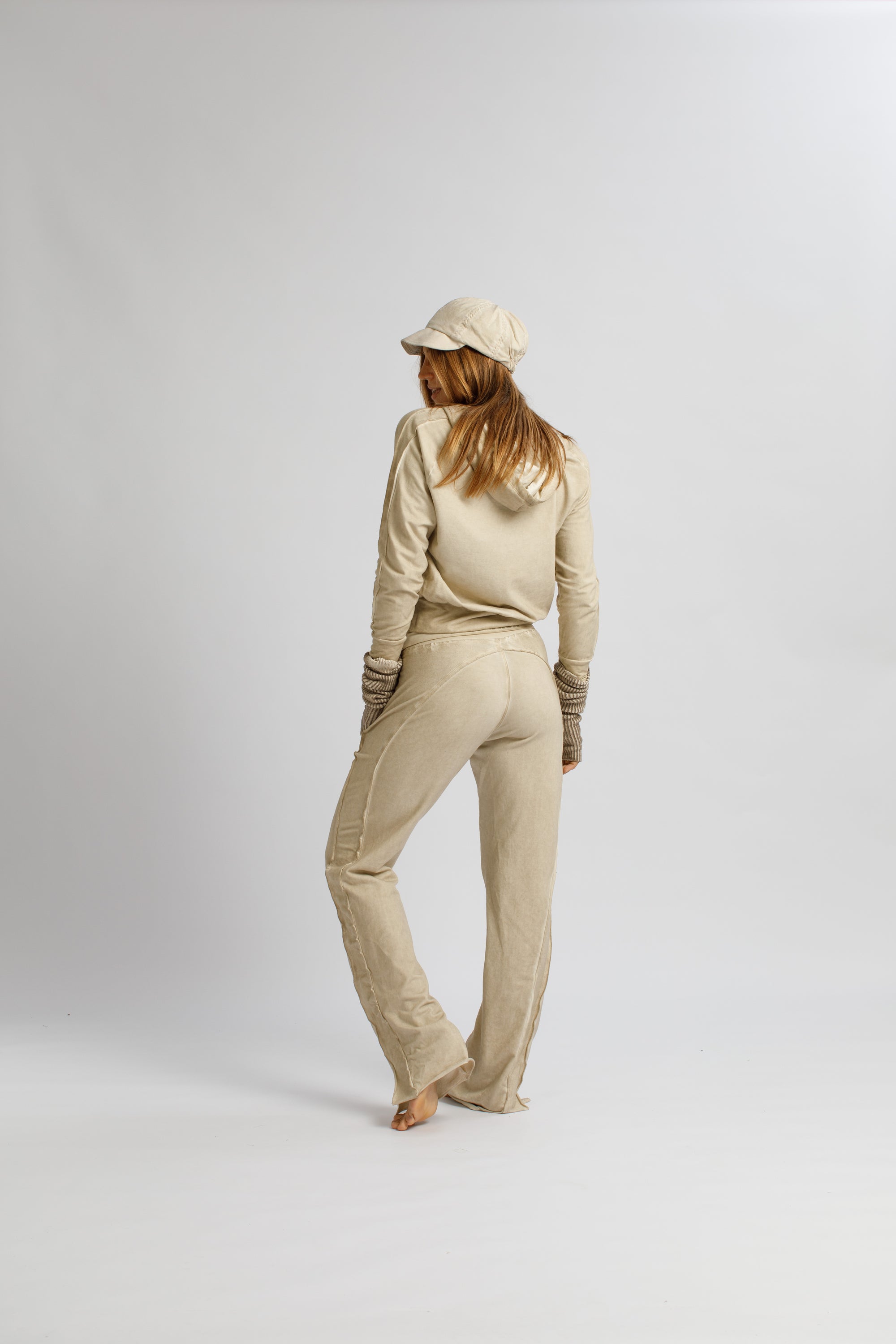 Side-Stripe V-Neck Hoodie