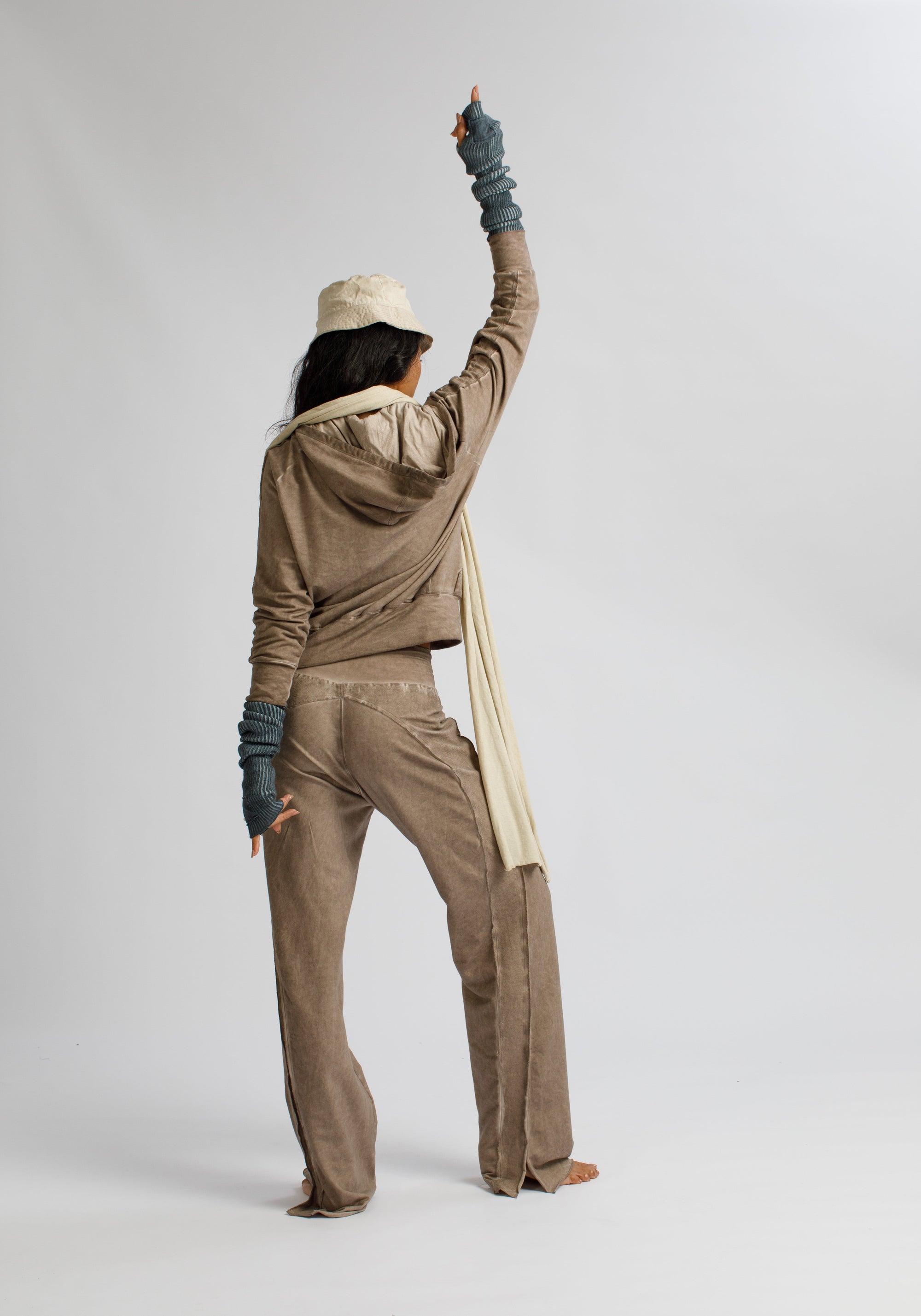 Side-Stripe V-Neck Hoodie