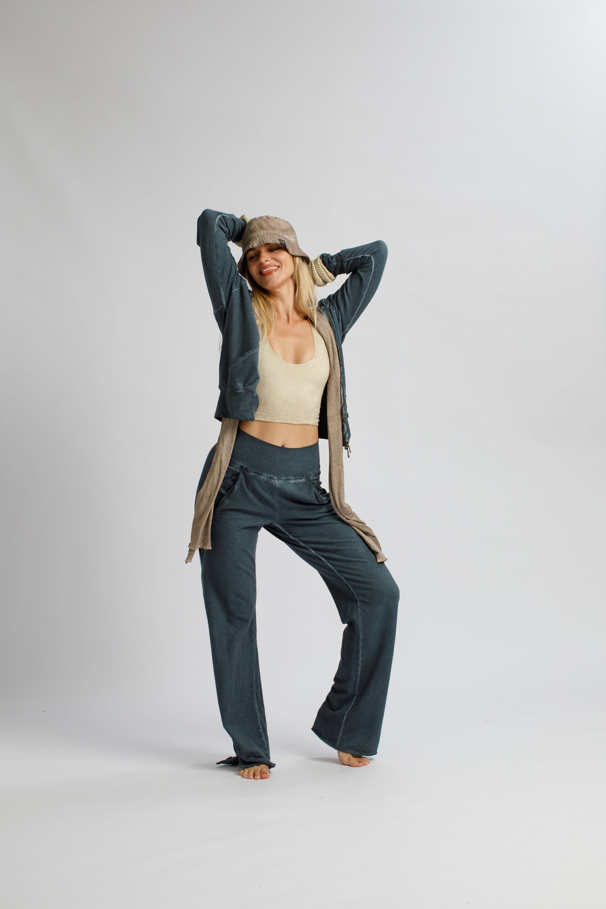 Side-Stripe Flare Pants