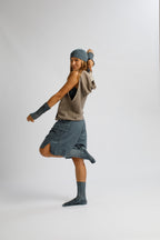 Dual-Faced Sleeveless Hoodie