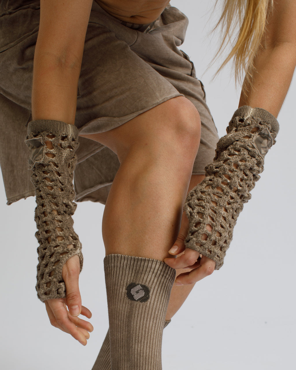 Net Knit-Gloves