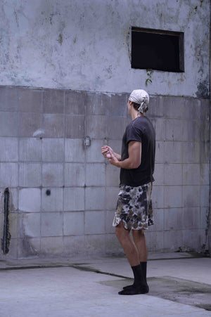 Unisex tie-dye shorts