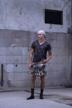 Unisex tie-dye shorts