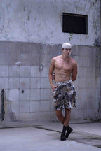 Unisex tie-dye shorts