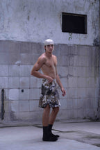 Unisex tie-dye shorts