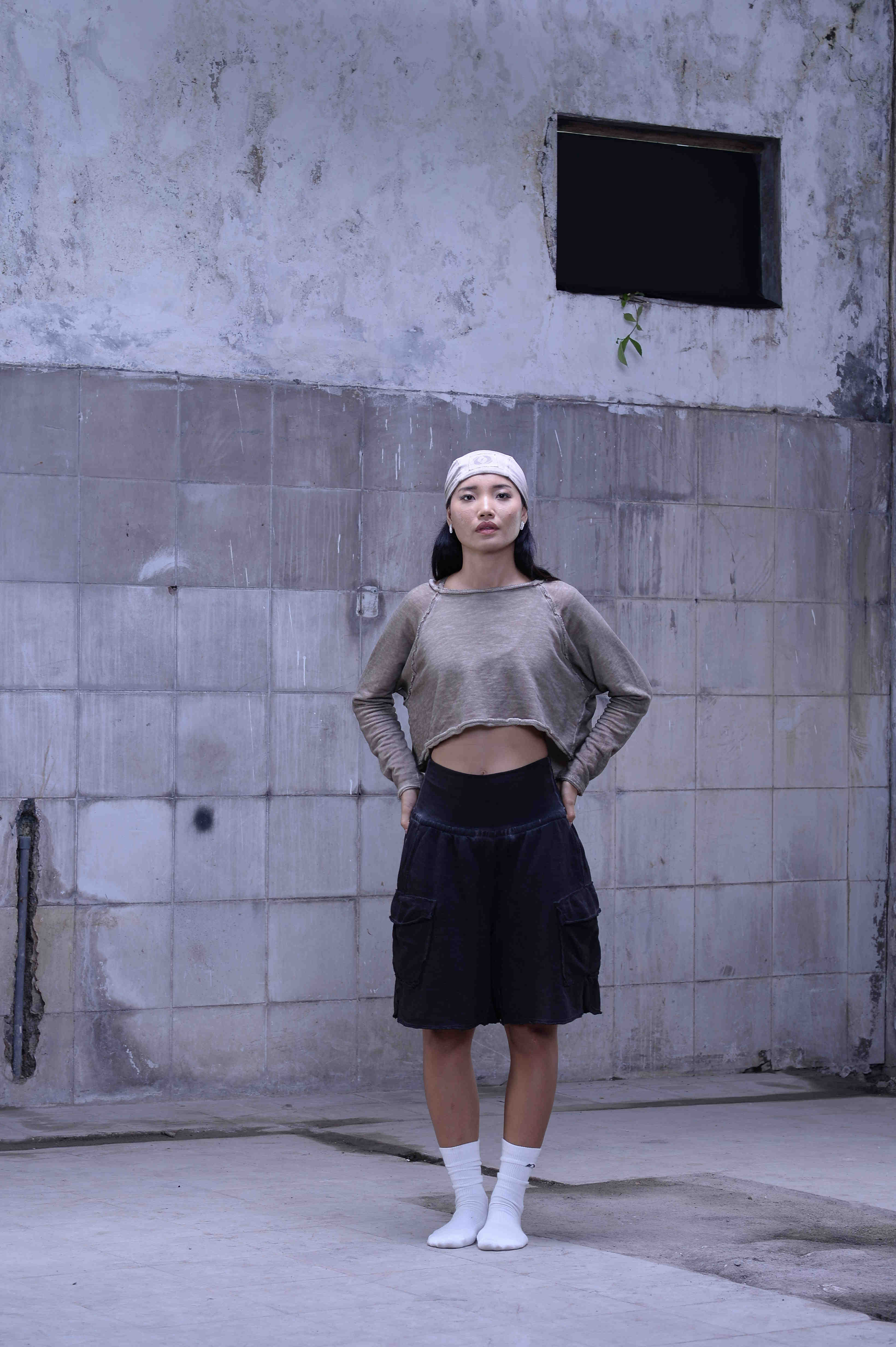 Unisex tie-dye shorts