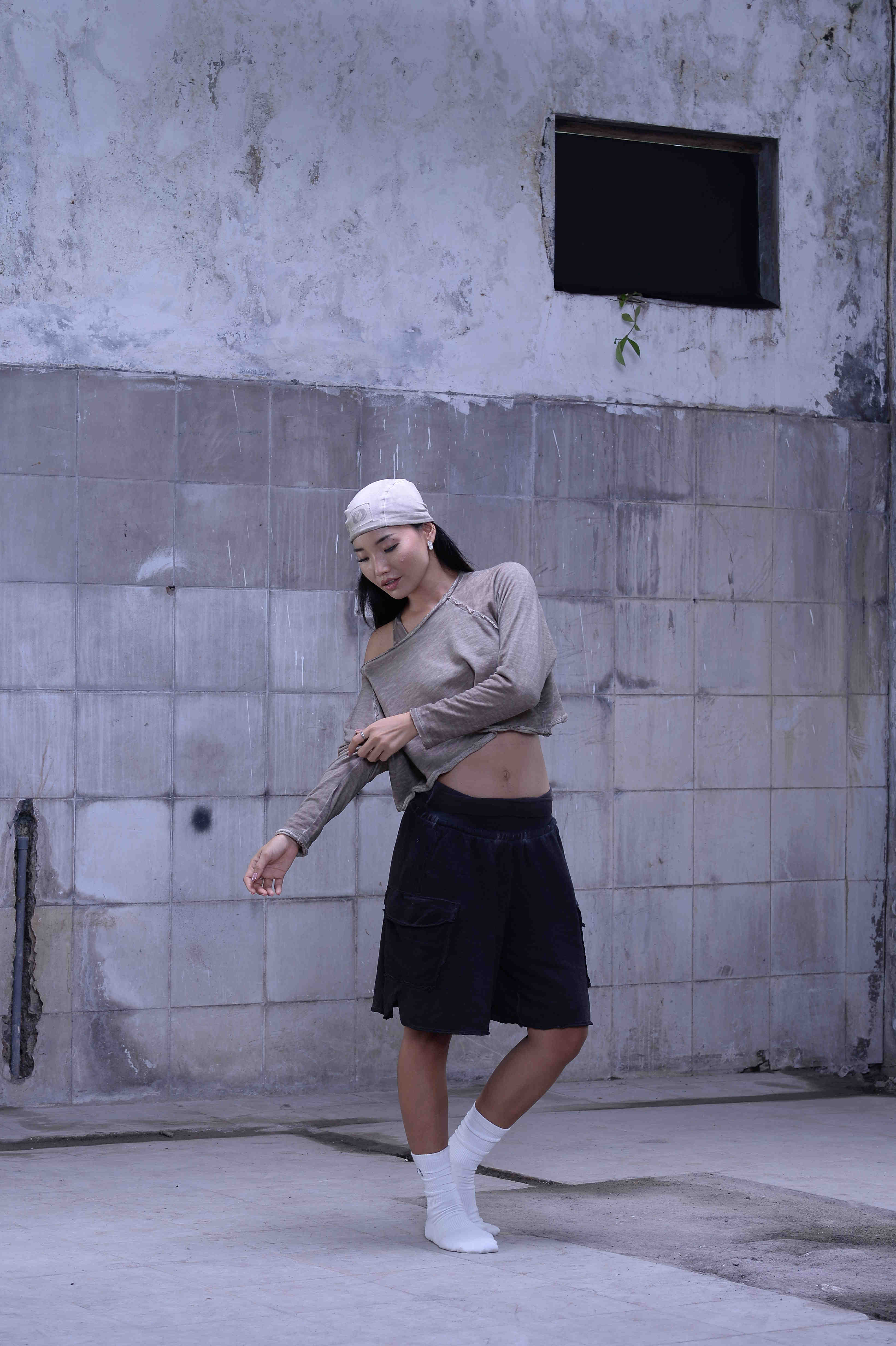 Unisex tie-dye shorts