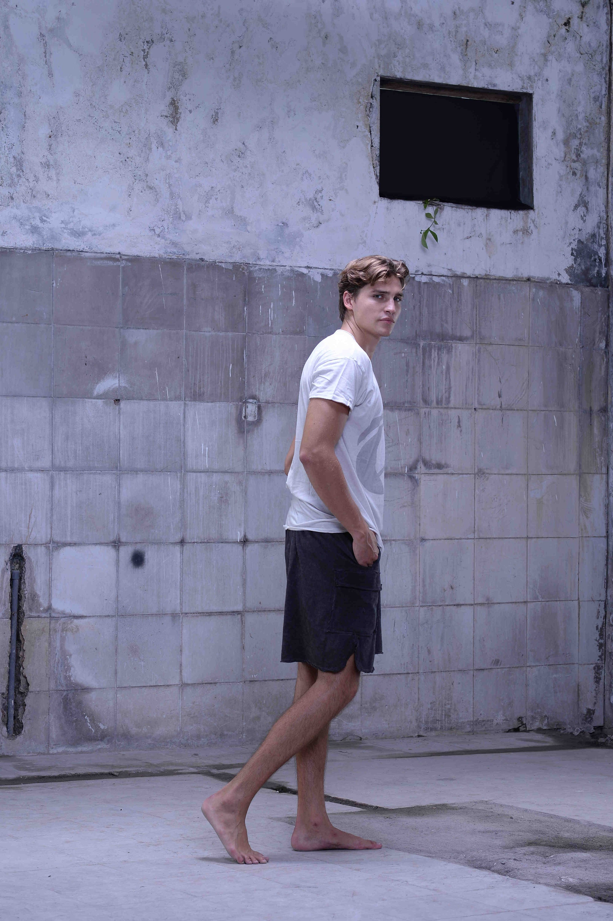 Unisex tie-dye shorts
