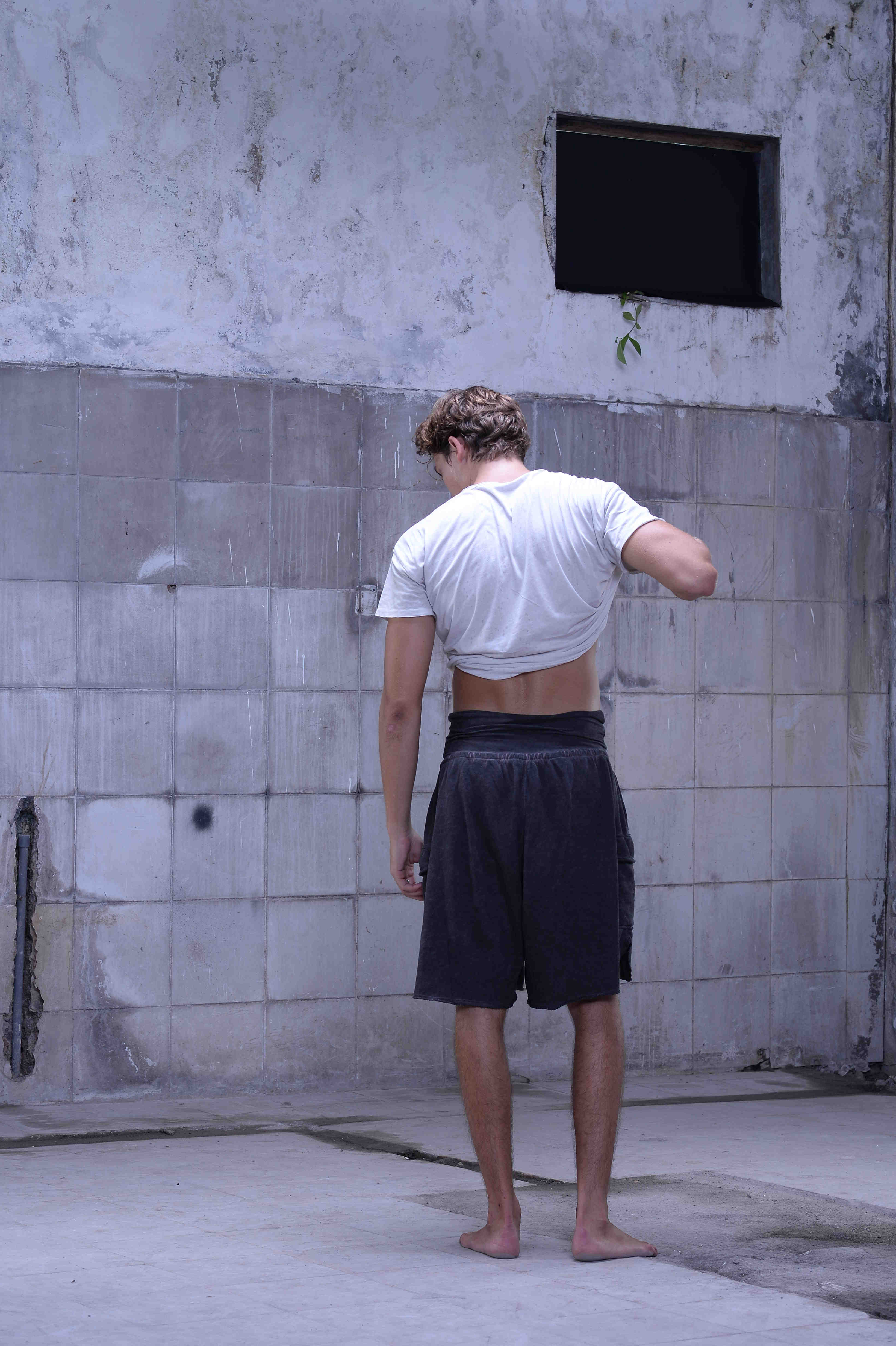 Unisex tie-dye shorts